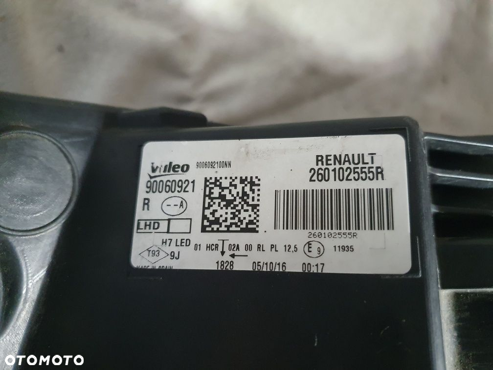 Lampa prawa h7 i led Renault Megane IV 4 Europa Komplet - 8