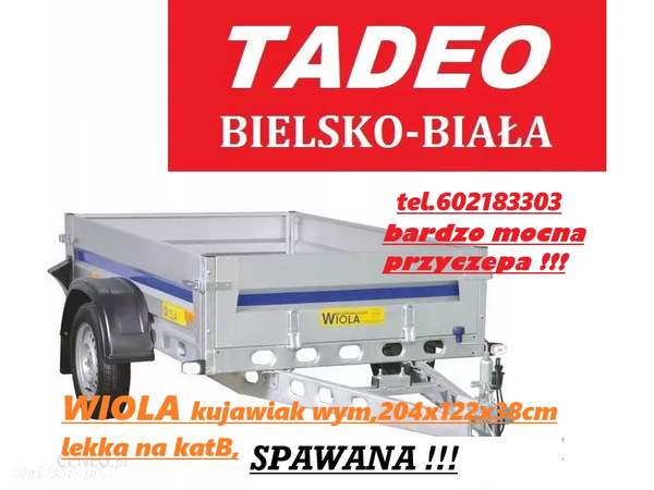Wiola Kujawiak 204x122 mocna przyczepa 1 oś