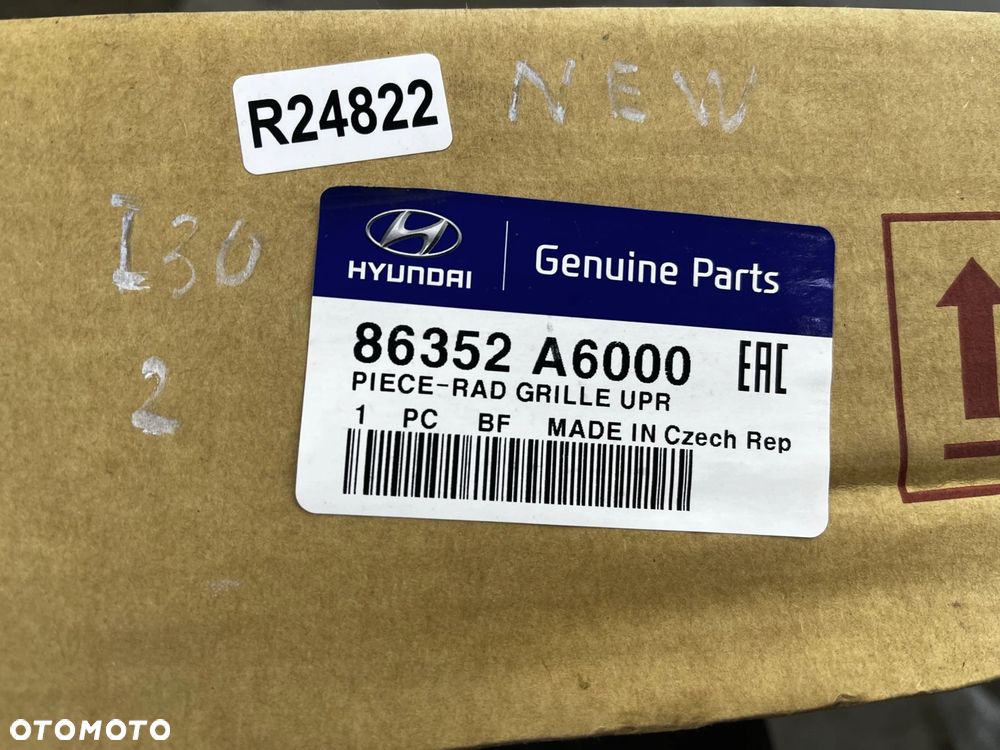 Atrapa Hyundai i30 11-17r. grill przednia maskownica zderzaka znaczek 86352a6000 - 9