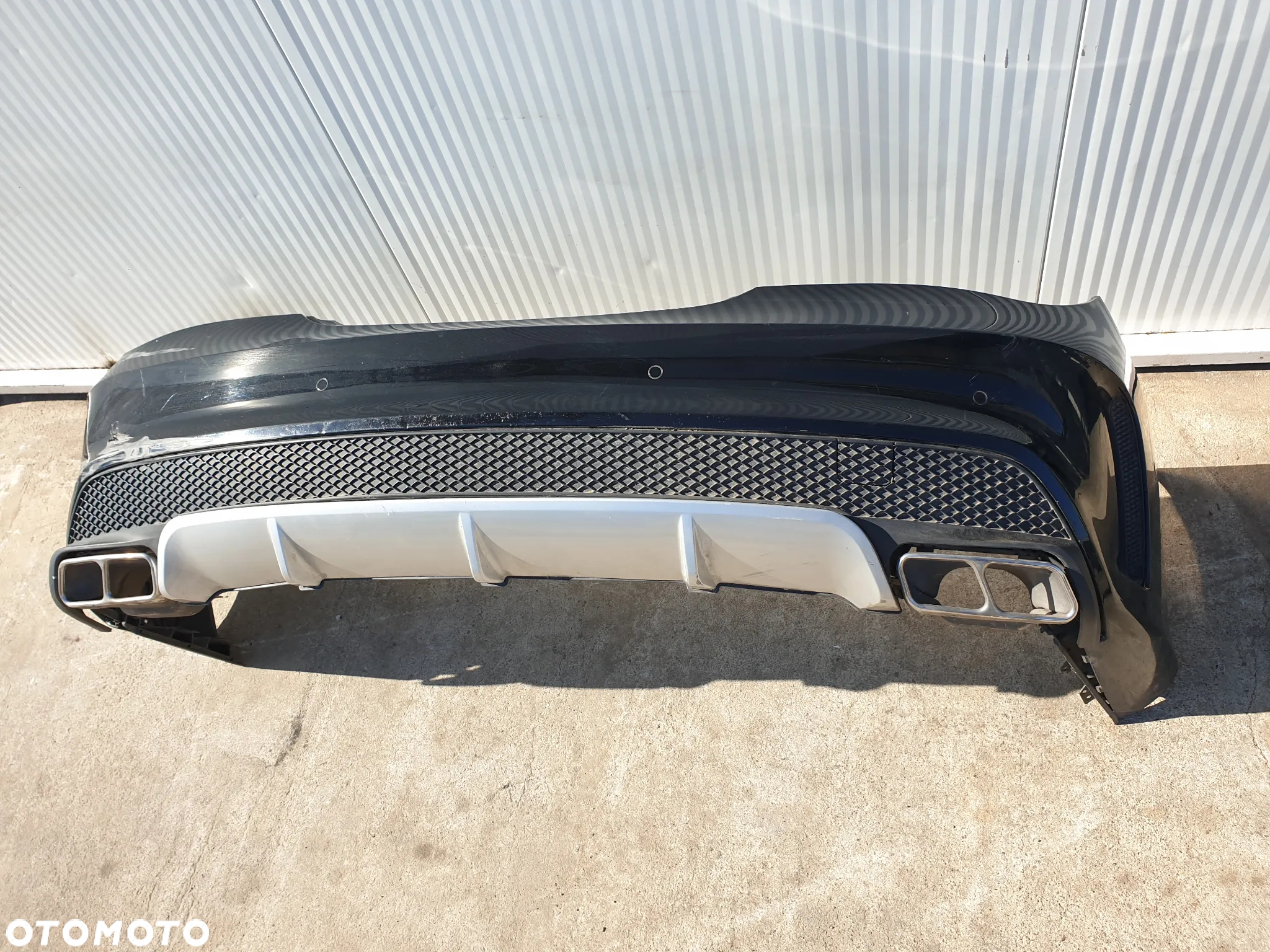 MERCEDES CLA 45 W117  AMG ZDERZAK TYŁ TYLNY końcówki wydechu DYFUZOR PDC - 12