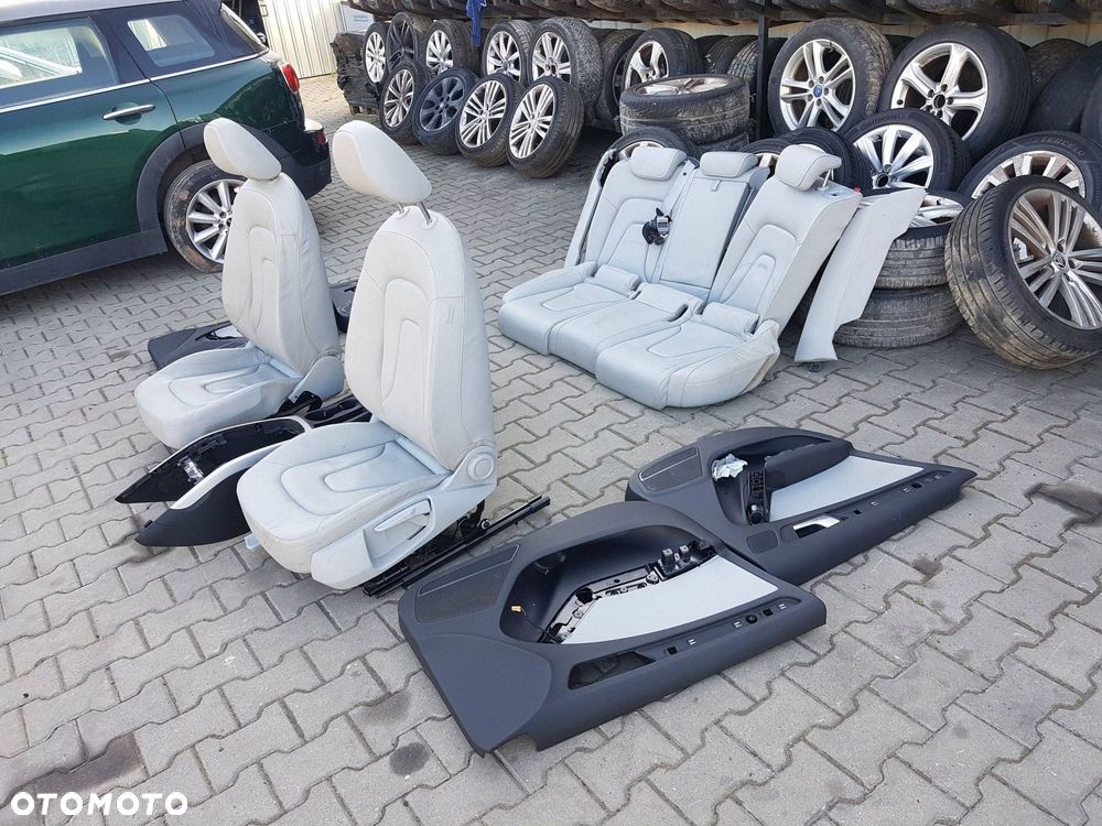 AUDI A4 B8 LIFT 11-15r KOMBI FOTELE SKÓRZANE KANAPA - 4