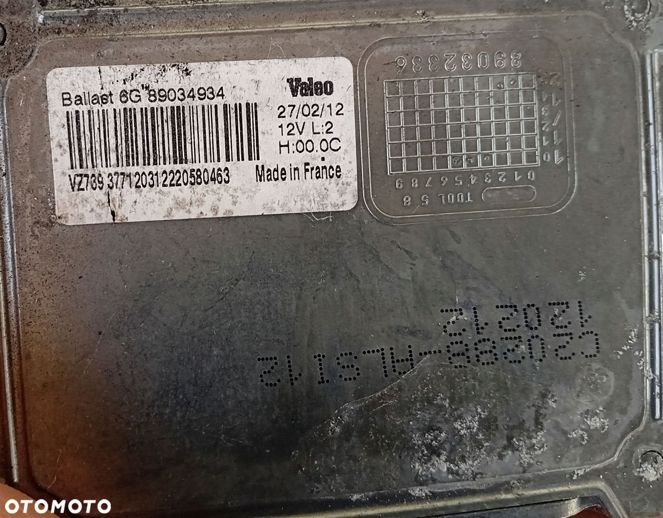 PRZETWORNICA XENON BALLAST 6G VALEO CITROEN C5 III X7 89034934 - 2