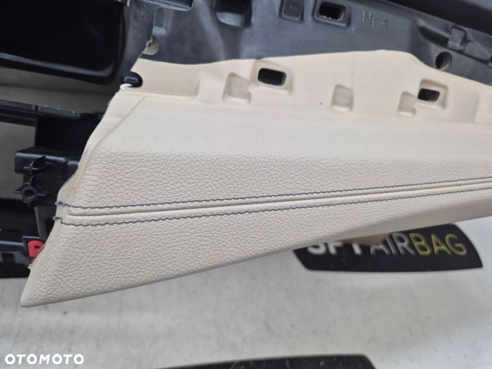 BMW 2 F45 F46 GRAN TOURER ACTIVE TOURER DESKA ROZDZIELCZA CZARNO BEŻOWA CZARNA NITKA KONSOLA KOKPIT PULPIT PODUSZKI AIRBAG AIR BAG PASY KIT SET - 6