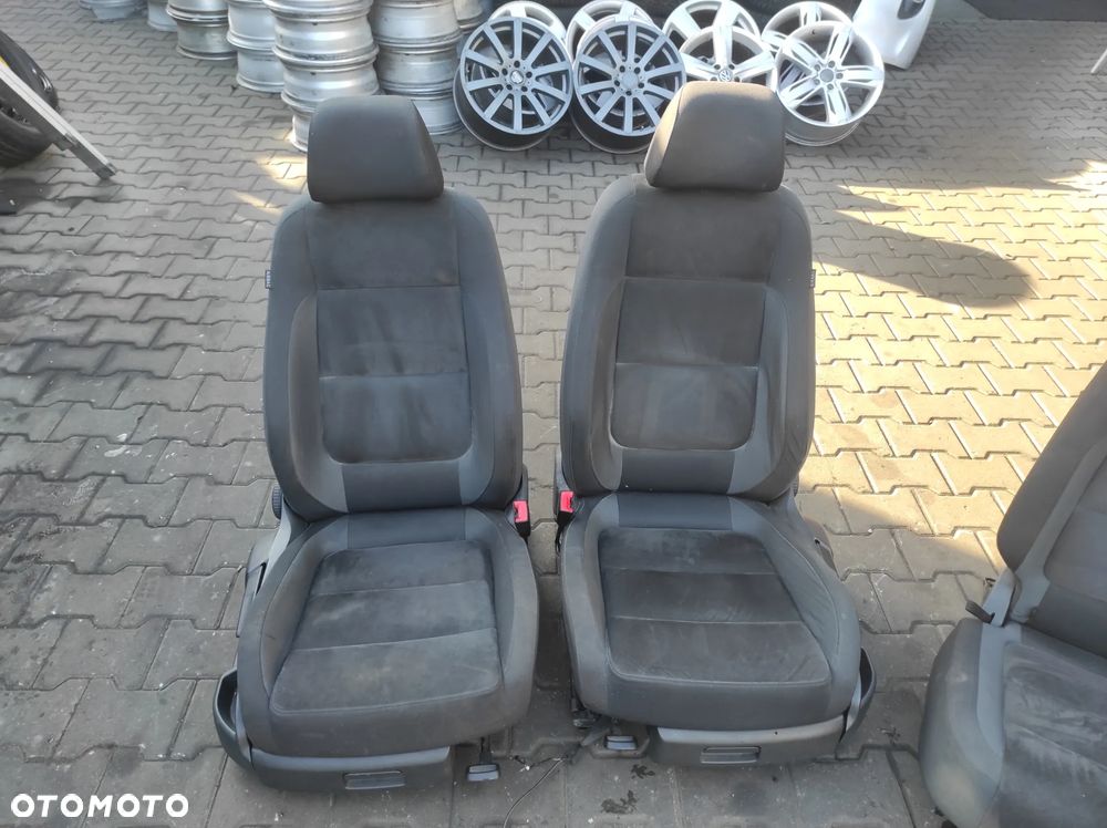 VW GOLF 5 6 PLUS FOTELE TAPICERKA SIEDZENIA KOMPLET SPORTY ALCANTARA STOLIKI KANAPA WYSYŁKA !!!! - 2