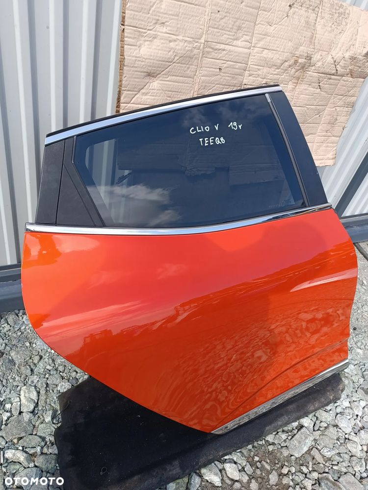 DRZWI PRAWY TYŁ PRAWE TYLNE RENAULT CLIO V EQB ORANGE VALENCIA - 6
