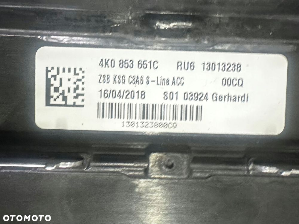 audi a6 c8 4k wzmocnienie pas mocowanie przód 4k0807233a oryginał - 11