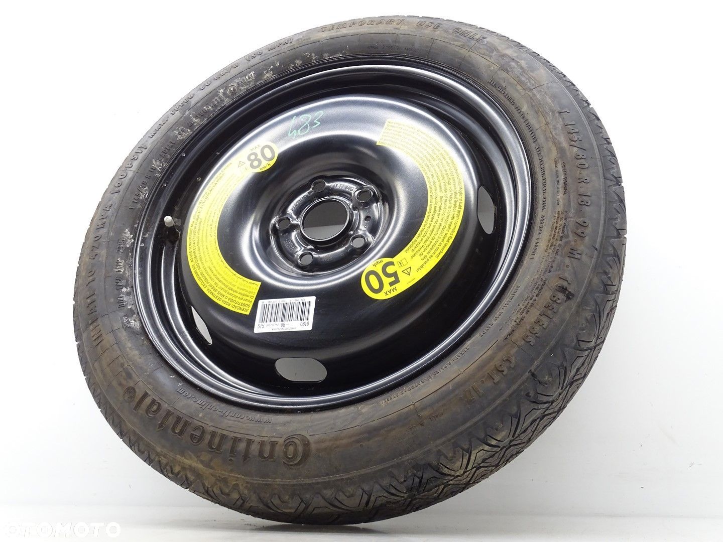 KOŁO DOJAZDOWE ZAPASOWE R18 VW TIGUAN 5N AUDI Q3 5X112 4J ET27.5 5N0601027E - 1