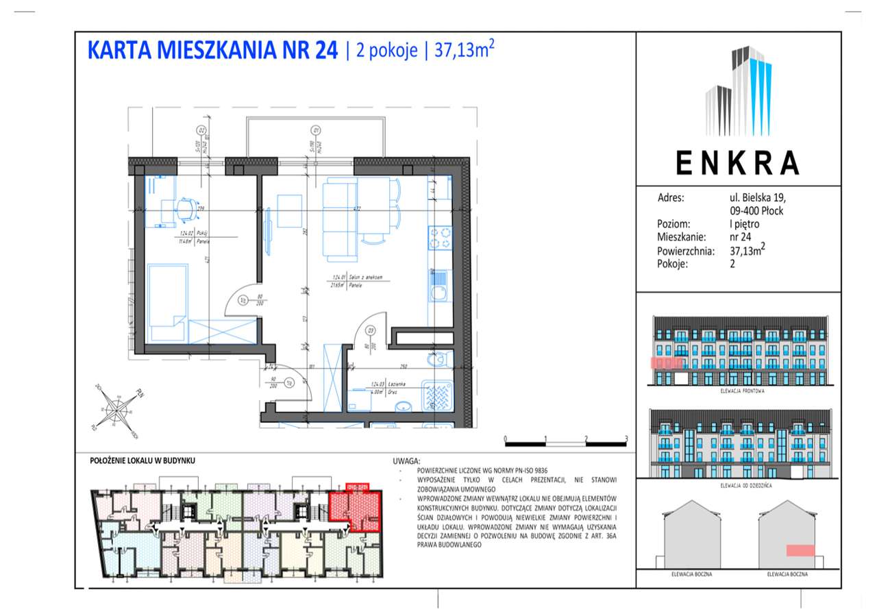 NOWE MIESZKANIE- 37,13M2