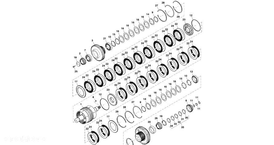 John Deere 9470RX - Bieg R568310 (Przekładnia Power Shift) - 1