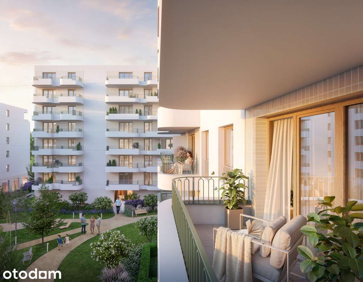 2-pokojowe mieszkanie 45m2 + balkon Bezpośrednio