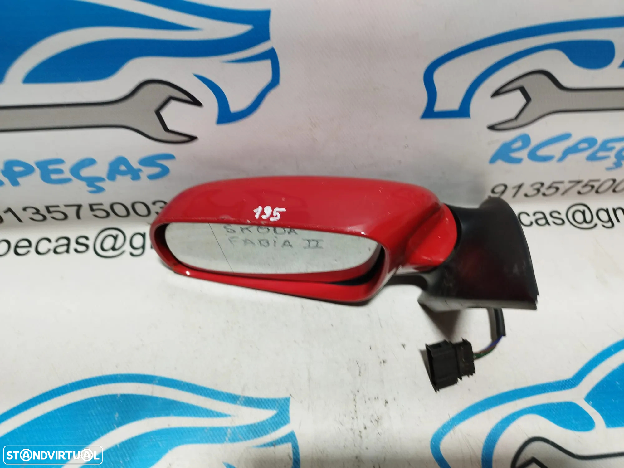 ESPELHO RETROVISOR ESQUERDO SKODA FABIA I 1 MK1 6Y1857501CA 6Y1857501 ELETRICO AQUECIDO ESPELHOS RETROVISORES - 4