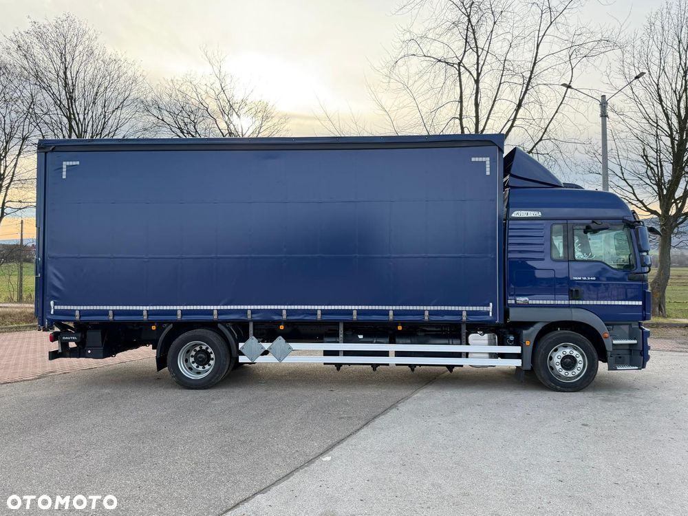 MAN TGM 18.340 / FIRANKA / SPROWADZONY /  9100 ŁADOWNOŚĆ / 18 PALET / E6 /  WINDA / - 10
