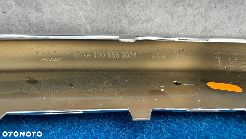 MERCEDES AMG GT W190 SPOILER DOKŁADKA ZDERZAKA PRZÓD LISTWA CHROM A1908850074 1G/IP/2E - 4