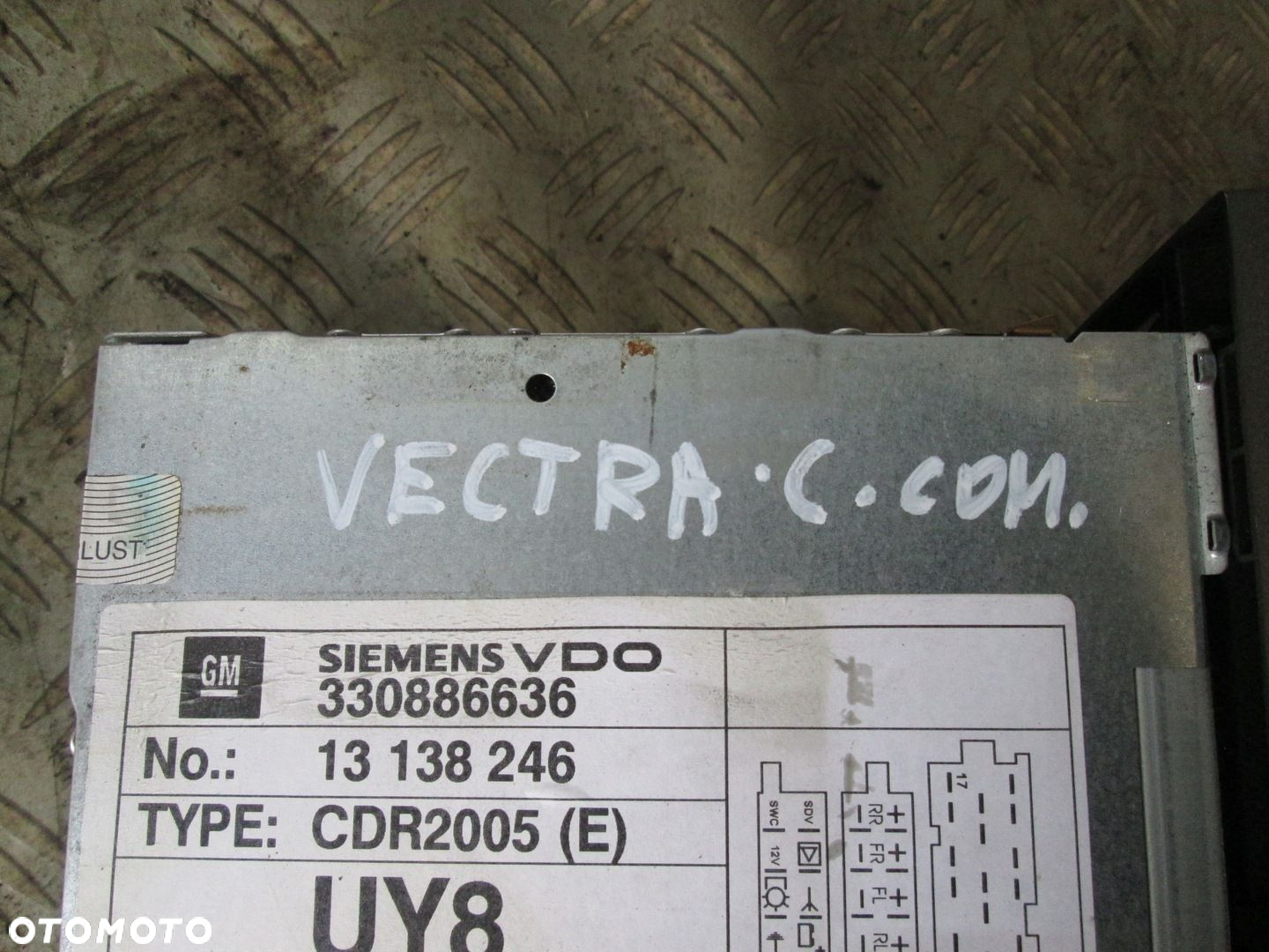 RADIO CDR 2005 13138246  WYŚWIETLACZ 13190970 OPEL VECTRA C SIGNUM - 2