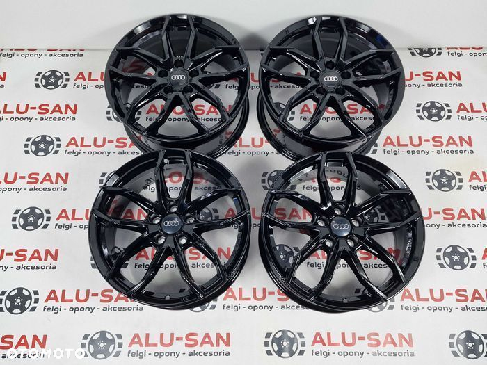 Nowe alufelgi AUDI 18" 5x112 A3 A4 A6 Q2 Q3 TT - Czarne - 4