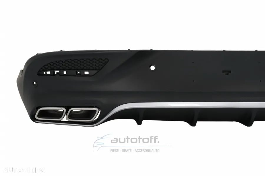 Difuzor bara spate compatibil Mercedes GLE Coupe C292 (2015-2019) GLE 63 AMG Chrome - 5