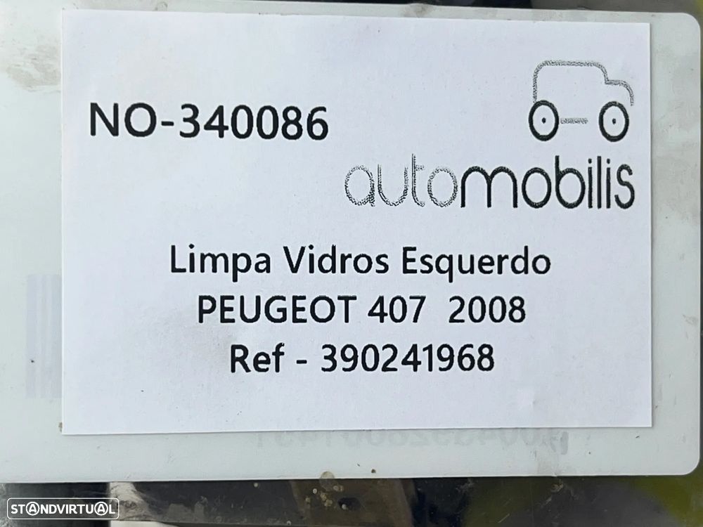 Limpa Vidros Esquerdo PEUGEOT 407 SW  Ref. 390241968 - NO. 340086 - 3