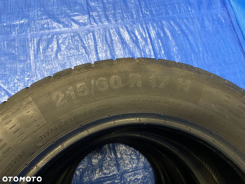 OPONA 17 OPONY LETNIE LATO KOMPLET OPON 4SZT CONTINENTAL CONTI ECOCONTACT 5 215/60R17 96H BIEŻNIK 7,0mm 2018 - 9
