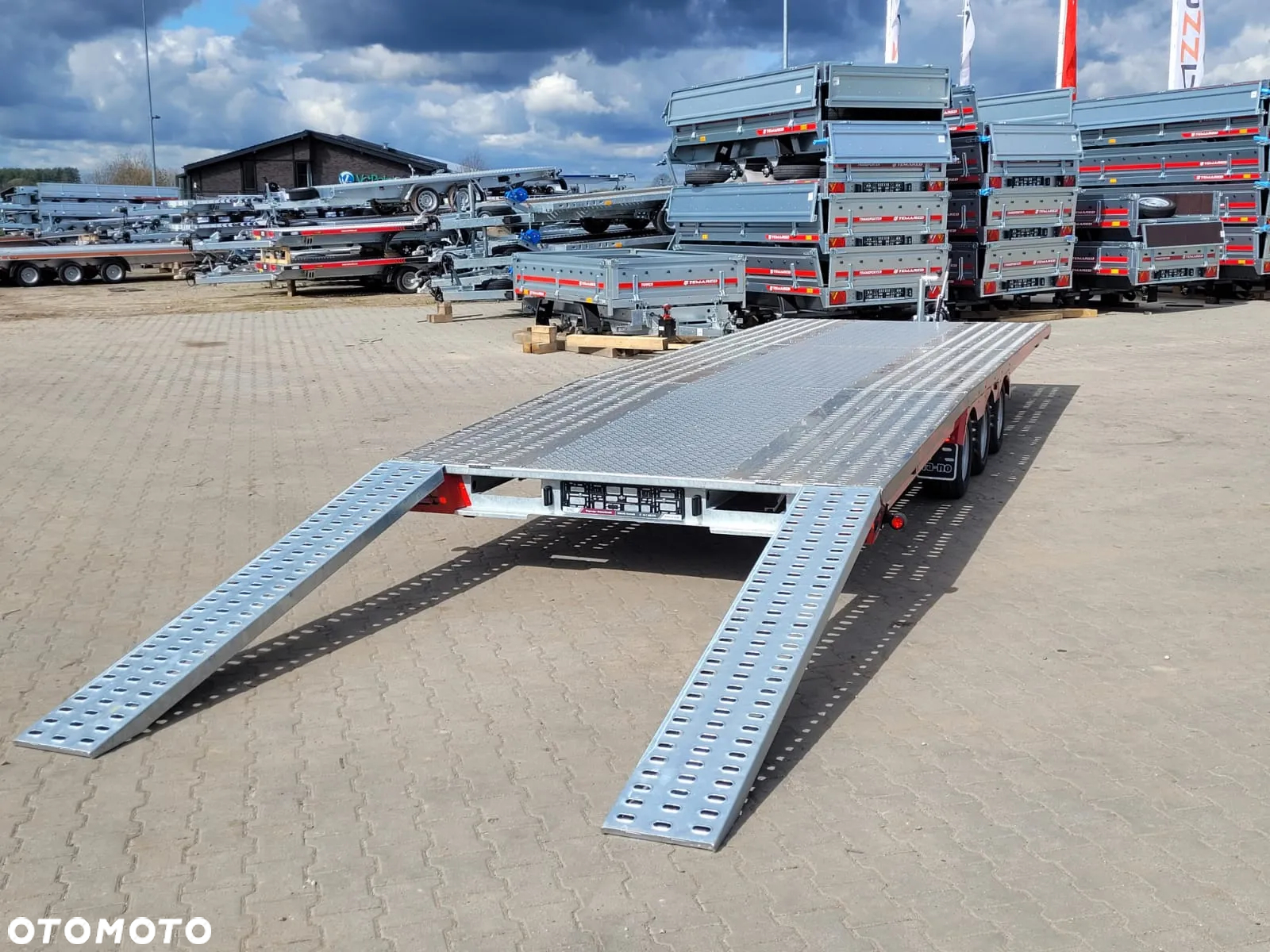 TA-NO DOSTAWA! Laweta Scorpio 600x210cm Przyczepa trzyosiowa z podłogą aluminiową! Koła 10” Kąt najazdu 12° Idealna do przewozu busa, samochodu! DMC 3500kg - 17