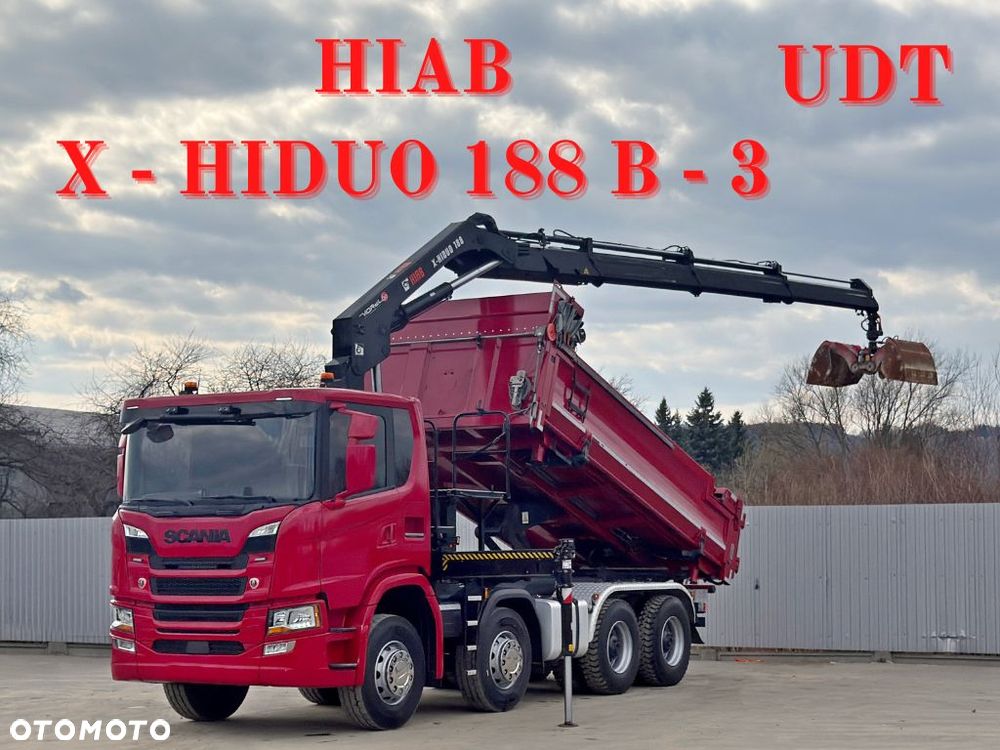 Scania G 450 * WYWROTKA + BORDMATIC + HIAB X - HIDUO 188 * 8x4 - 1