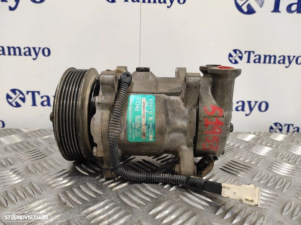 COMPRESSOR AR CONDICIONADO PEUGEOT 206 CC 2001 -SD6V121412F - 4
