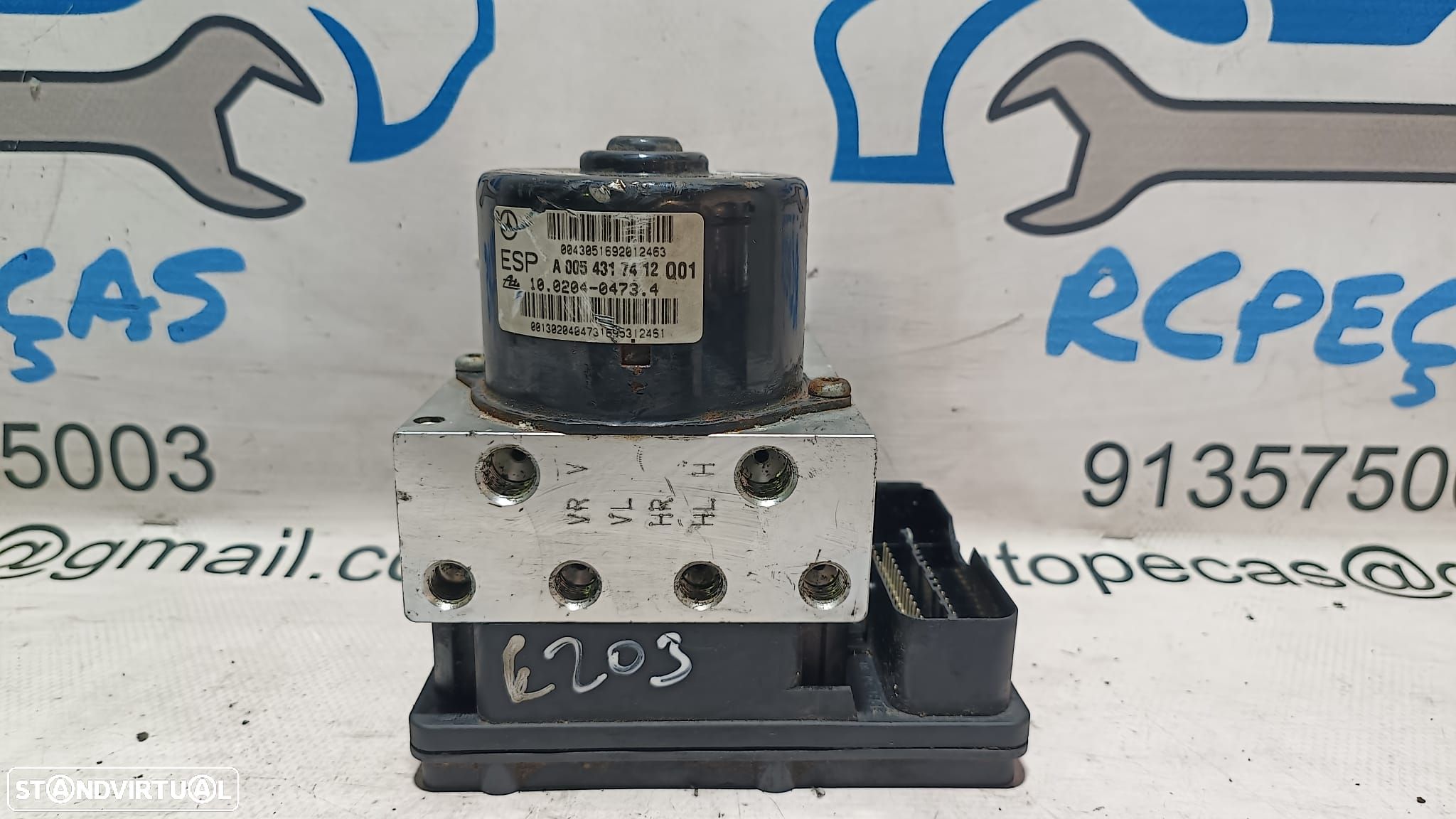 ABS MODULO BLOCO HIDRAULICO MERCEDES BENZ CLASS C W203 A0054317412 0054317412 A0355457832 0355457832 10020404734 COUPE CL203 CLC CLASS E W211 E220 CLK C209 W209 - 1