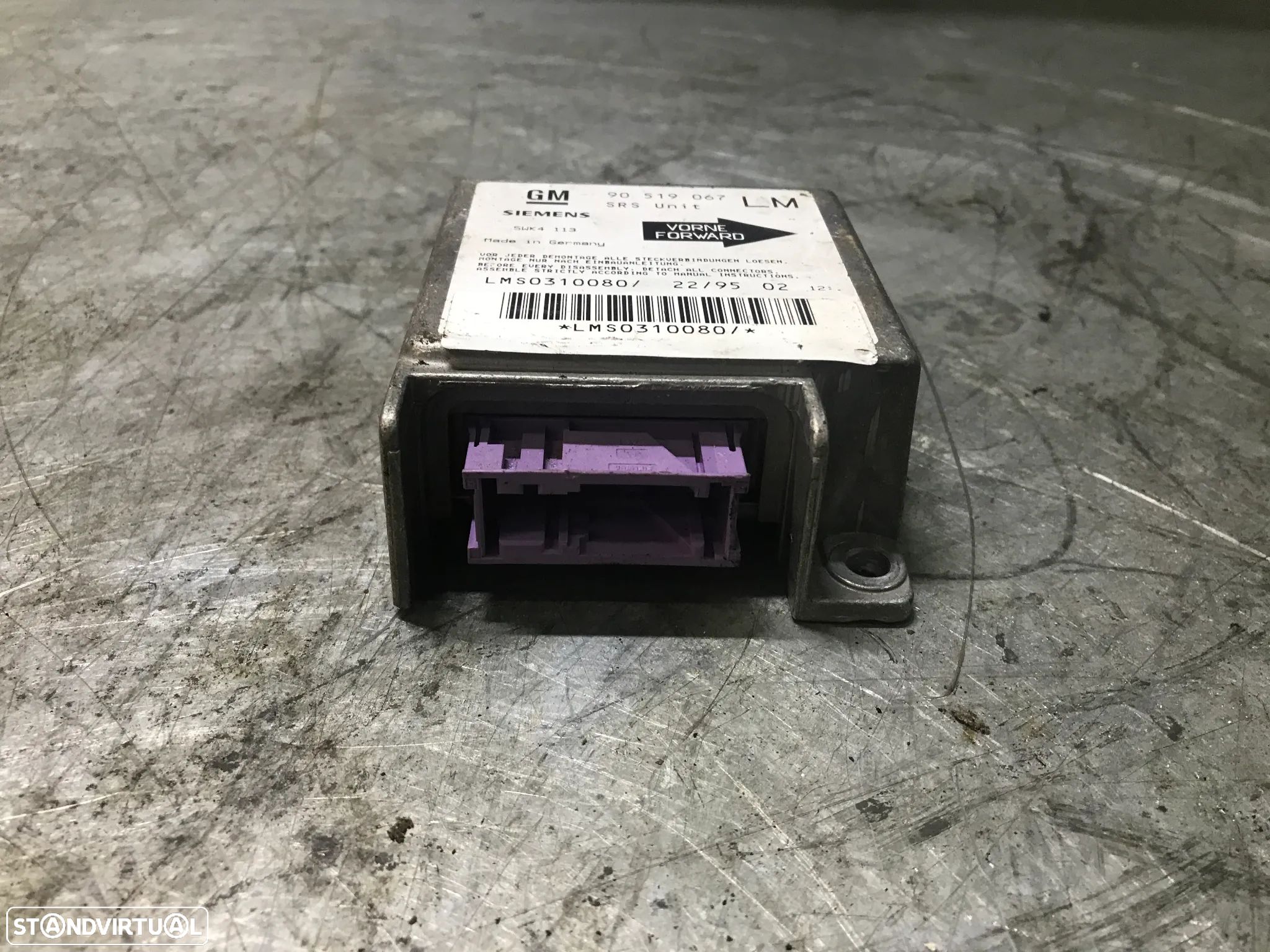 CENTRALINA DO AIRBAG OPEL ASTRA F 90519067 - 1