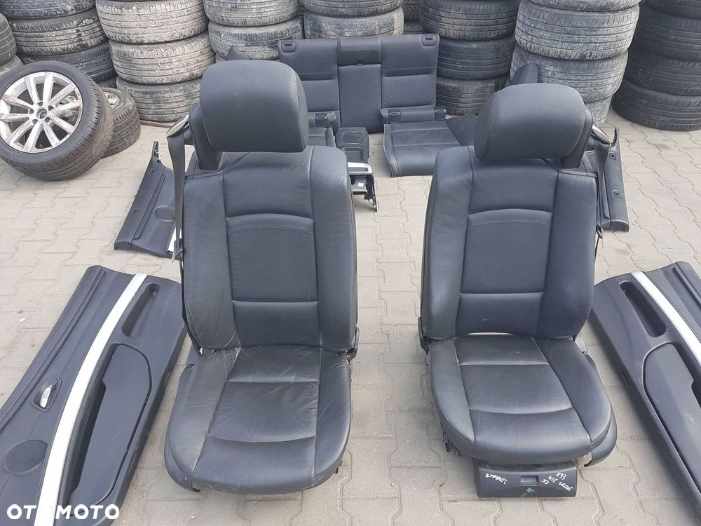 BMW 3 E93 CABRIO 06-13r FOTELE SKÓRZANE KANAPA - 2