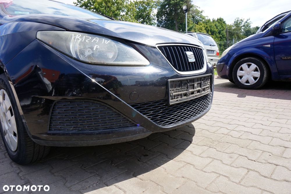 MASKA ZDERZAK BŁOTNIKI LAMPY IBIZA IV 6J LC9Z  SEAT 2008-2012 CZARNY PRZÓD KOMPLETNY - 10