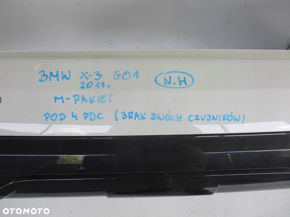 Zderzak BMW X3 G01 17R M-PAKIET POD 4 PDC TYLNY - 6