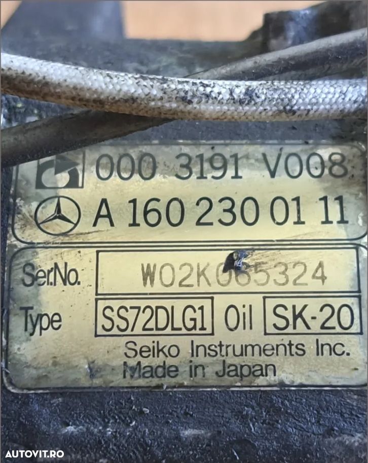 Compresor ac clima aer conditionat Smart Fortwo 0.8cdi 0.7i 0.6 benzina cod: A1602300111 ( 2 buc ) (3 pk ) - 4