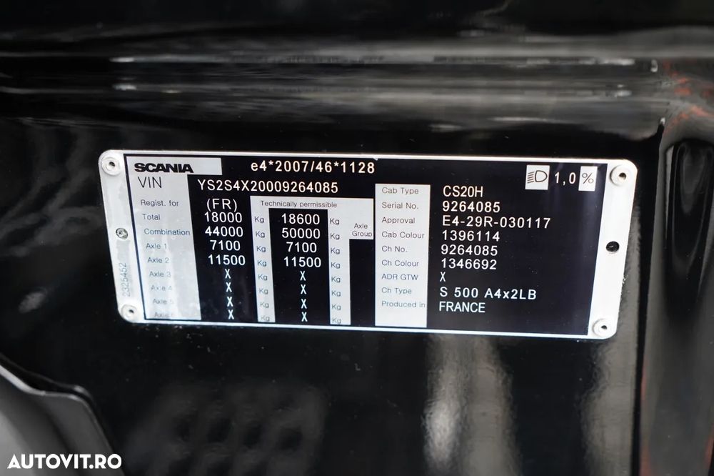 Scania S 500 / RETARDER / I-PARK COOL / ANVELOPE 100% / NAVI / CONTRACT POST-SERVICE - 33