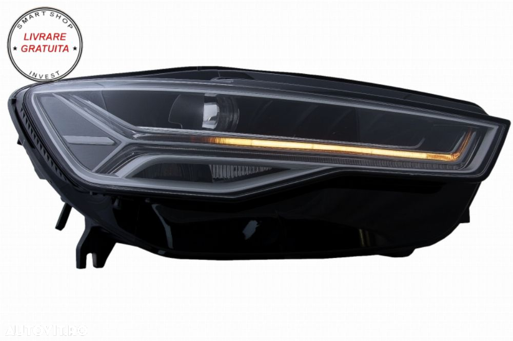 Bara Fata cu Faruri Full LED Semnalizare Dinamica Secventiala Audi A6 4G (2011-201- livrare gratuita - 12