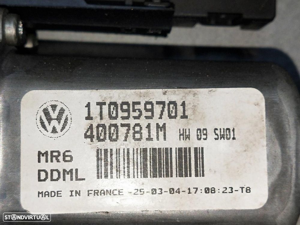 ELEVADOR DE VIDRO FRONTAL ESQUERDO VOLKSWAGEN CADDY III FURGÃO 2006 -1T0959701 - 3