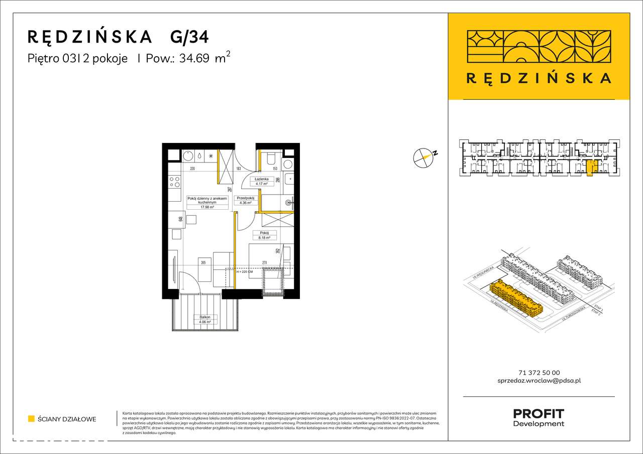 Mieszkanie 2-pokojowe 34 m2
