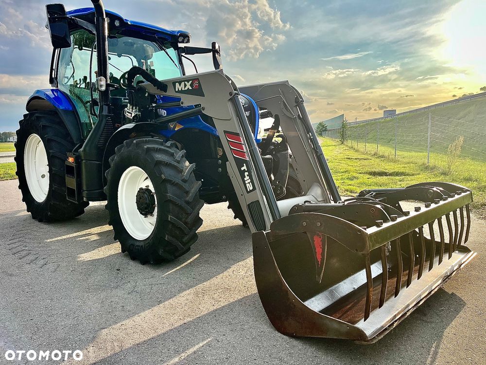 New Holland T6.125s 2019r. //STAN PERFEKCYJNY//ładowacz czołowy MX 412 łyżko krokodyl tur tuz nie t7.165 - 1