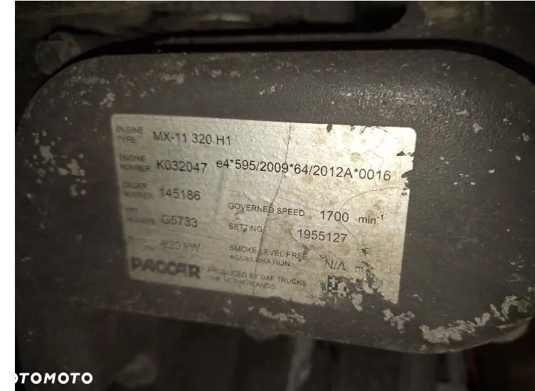 SILNIK DAF CF XF 106 MX-11 320 440KM EURO 6 - 1
