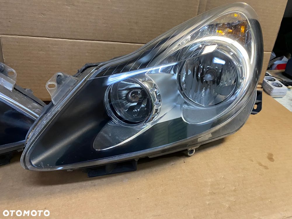 lampy corsa d czarne przed liftem komplet eu całe - 2