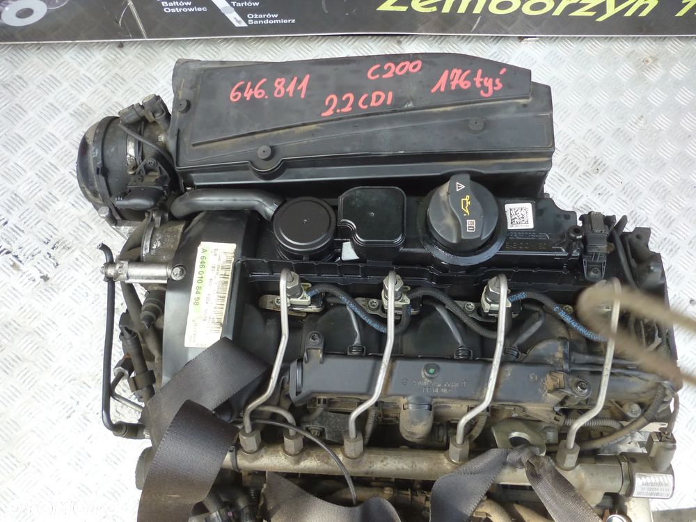 SILNIK KOMPLETNY MERCEDES C200 2.2 CDI 646.811 176 TYS - 2