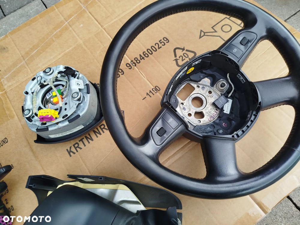 Audi A4 B7 kierownica wielofunkcyjna manetka tempomat - 8