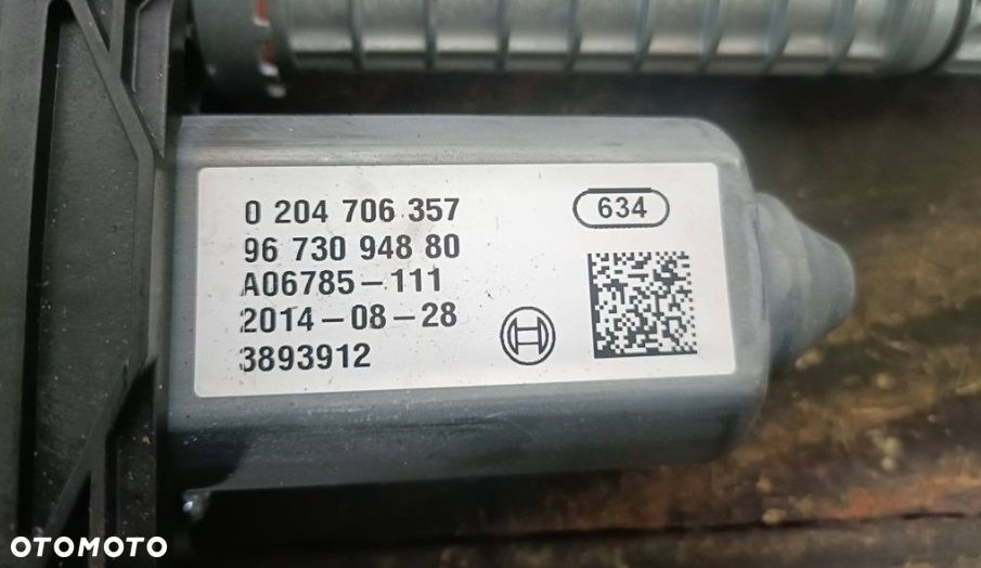 PEUGEOT 3008 I 09-16 r. HAMULEC RĘCZNY ELEKTRYCZNY SILNICZEK MECHANIZM 9673094880 + - 3