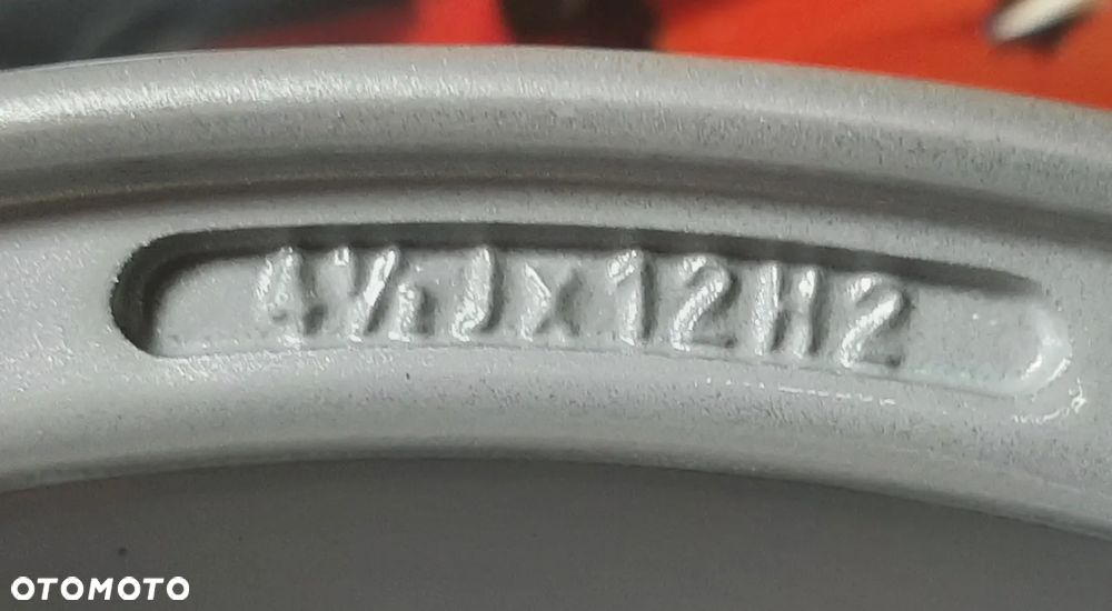 FIAT 126 126P 500  felgi NOWE 12"  CZARNE CZERWONE BIAŁE - 12