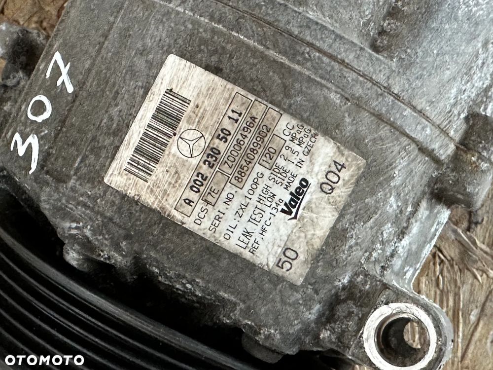 SPRĘŻARKA KLIMATYZACJI MERCEDES C-KLASA W204 2.2 CDI 08' A0022305011 - 3