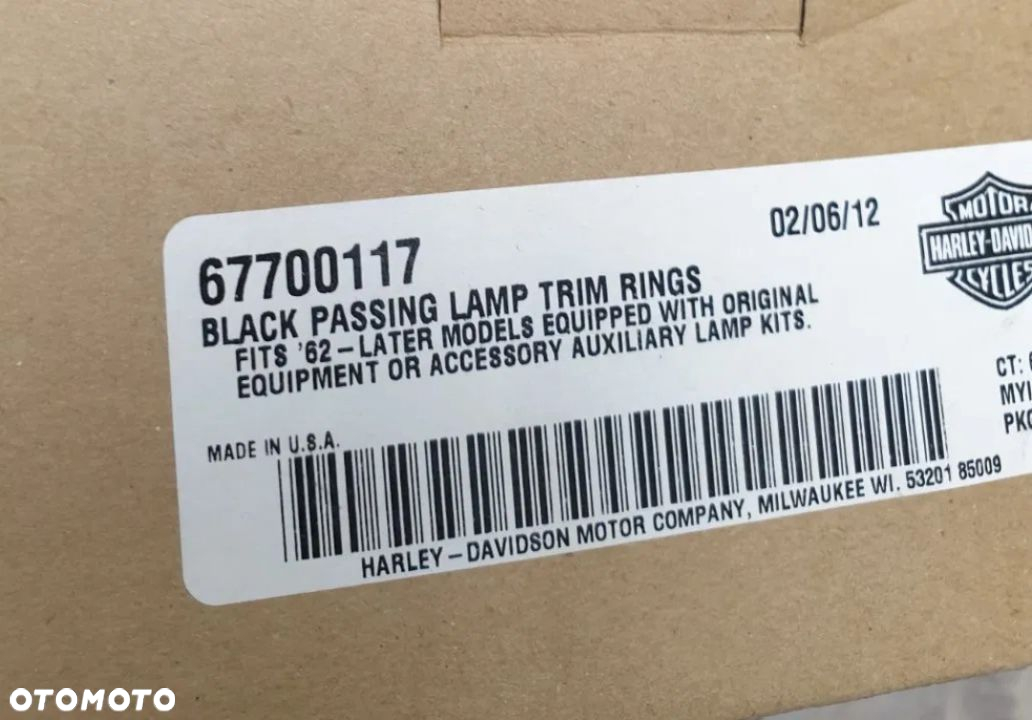Ramka reflektora lightbar czarna para Harley Davidson 67700117 - 8