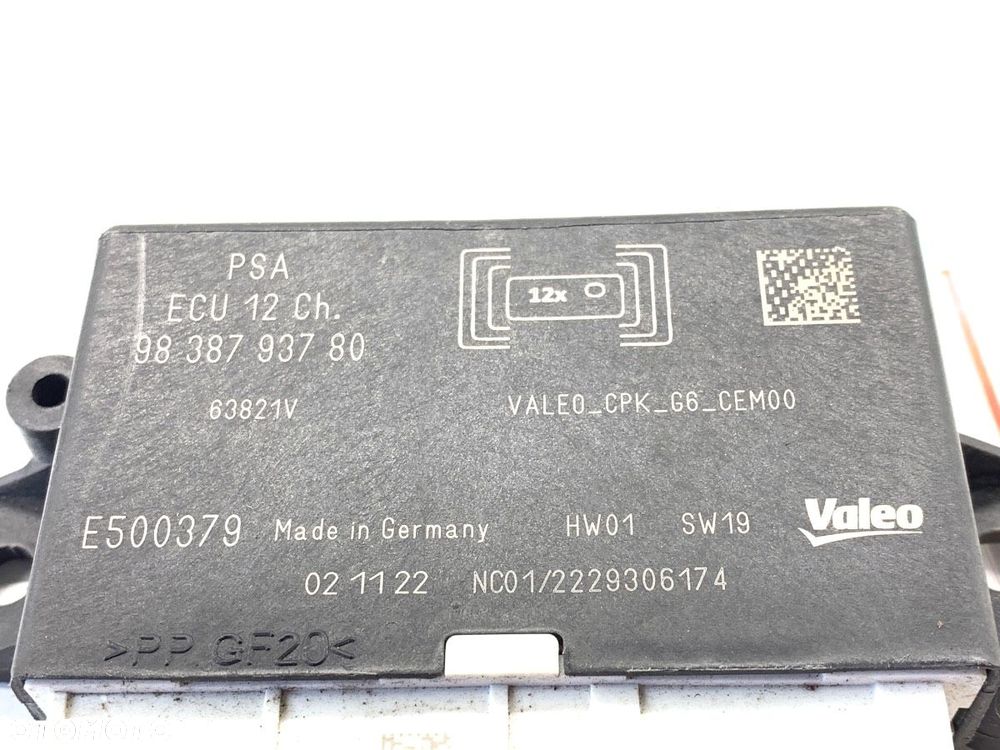 MODUŁ PDC  OPEL CORSA F 2019 - 2022 1.2 (68) 74 kW [101 KM] benzyna 2019 - 2022 9838793780 - 4