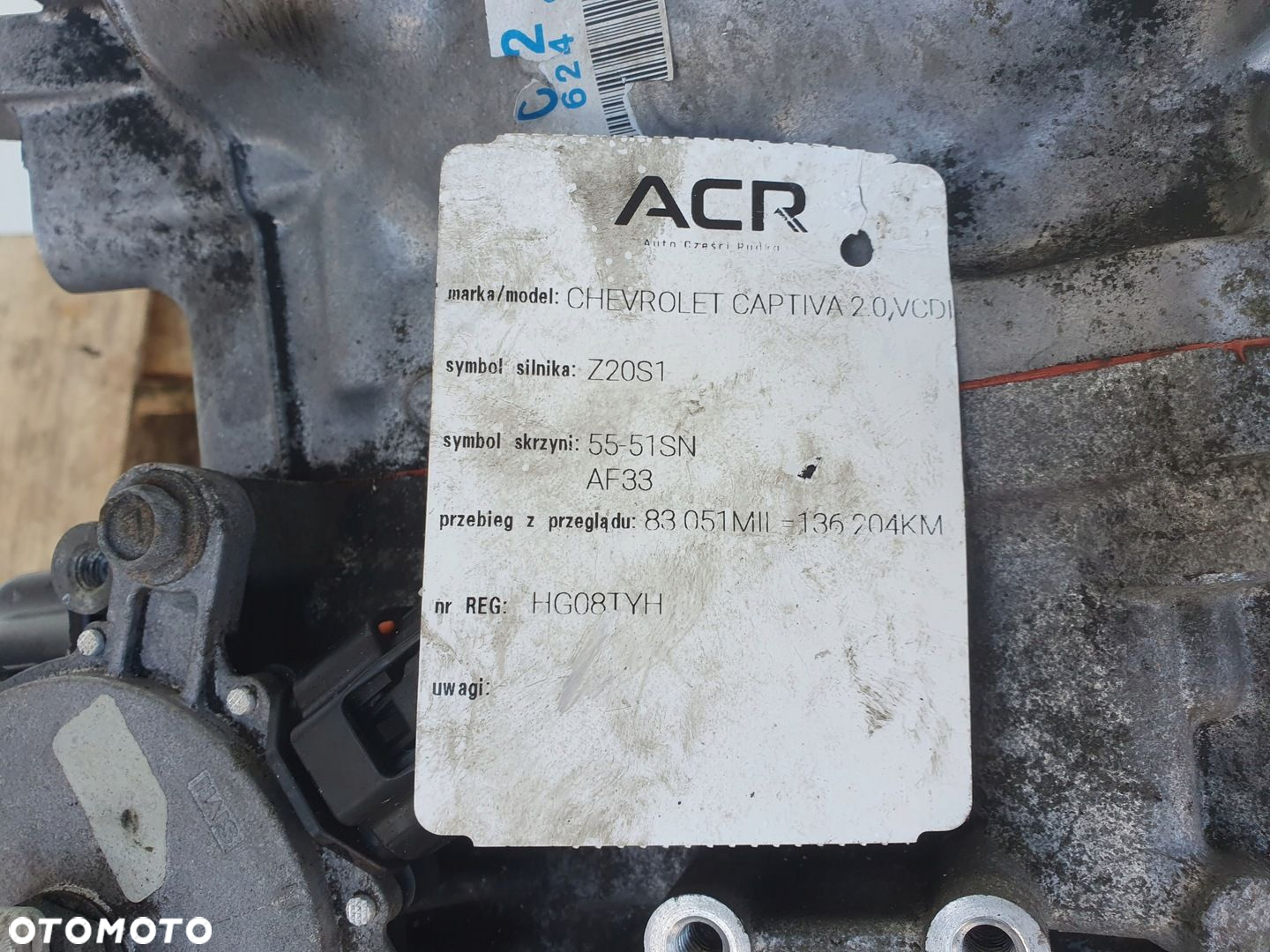 Opel Antara 2.0 CDTI VCDI AUTOMATYCZNA SKRZYNIA BIEGÓW automat 96624972 - 8