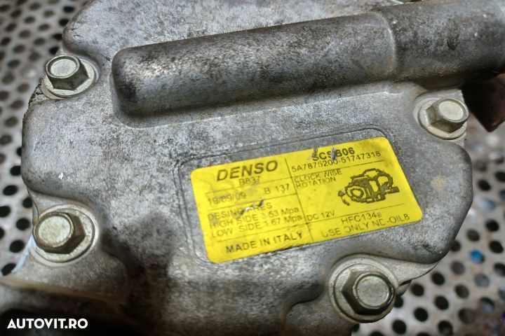 Compresor AC 1.3MJET 000517473180 5A7875200 51747318 Fiat Doblo 1 [fa - 5