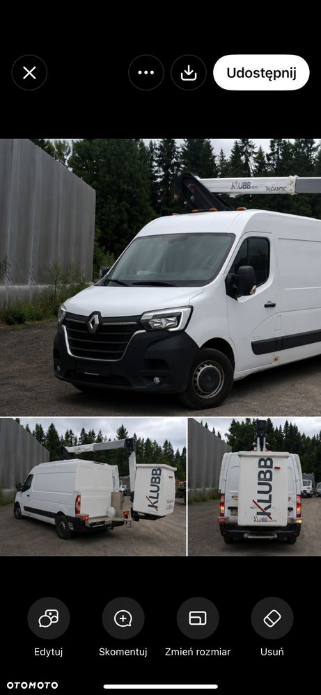 Renault Master 2023 KLUBB K26 Podnośnik Koszowy 22 tys. km - 1