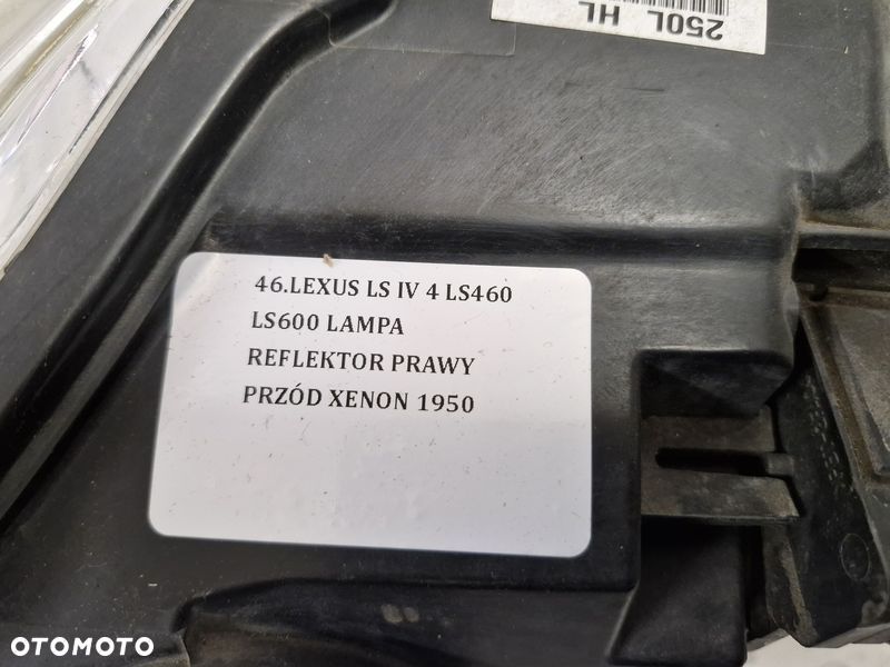 LEXUS LS IV 4 LS460 LS600 LAMPA REFLEKTOR PRAWY PRZÓD XENON - 6