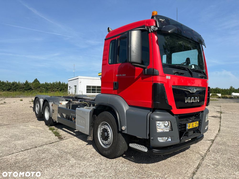 MAN TGS 26.360 6X4X2  HYDRODRIVE  180tys km POD ZABUDOWE ASENIZACYJNY  WYWROTKA - 2